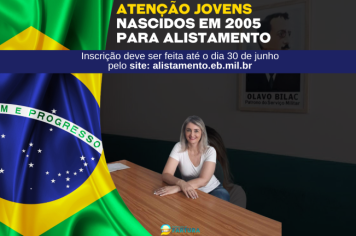 Atenção jovens nascidos em 2005 para alistamento no Exército Brasileiro
