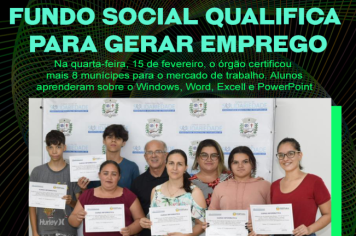 Informática: Fundo Social qualifica farturenses para o mercado de trabalho