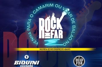 Prefeitura lança promoção que leva fãs ao Camarim de artistas ou voo de Balão no “RockinFar 2022”