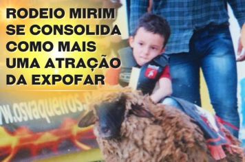 Rodeio Mirim se consolida como mais uma atração da Expofar
