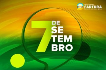 Em 7 de setembro, celebra-se a data em que o Brasil se tornou independente de Portugal, em 1822.
