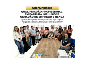 Qualificação Profissional em Fartura impulsiona geração de emprego e renda