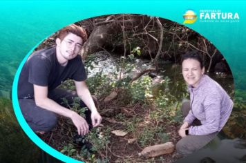 Tem início força-tarefa para limpeza e reflorestamento das matas ciliares do Ribeirão Fartura