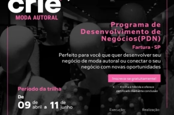 Programa gratuito de moda autoral chega a Fartura com trilha de capacitação do SENAI e Sebrae