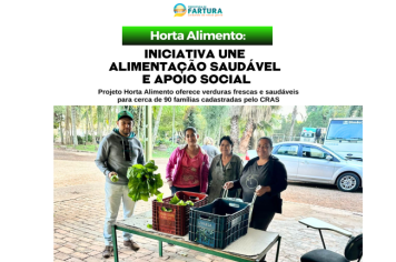 Horta Alimento: Iniciativa une sustentabilidade, alimentação saudável e apoio social em Fartura