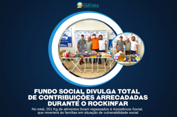 Fundo Social divulga total de contribuições arrecadadas durante o RockinFar