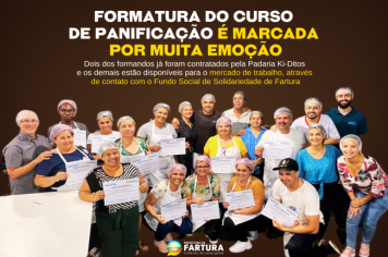 Formatura do Curso de Panificação é marcada por muita emoção