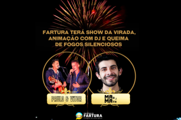 Fartura terá show da virada, animação com DJ e queima de fogos silenciosos