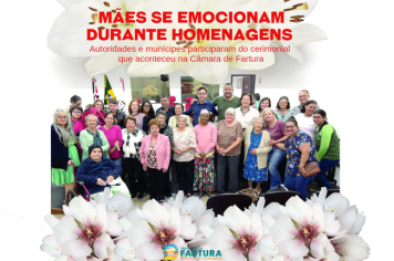 Mães se emocionam durante homenagens em Fartura