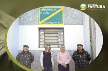 Representantes do Exército são recepcionados na Junta Militar de Fartura