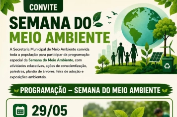Confira a programação da Semana do Meio Ambiente