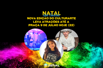 “Natal dos Sonhos”: nova edição do Culturarte leva atrações até a Praça 9 de Julho