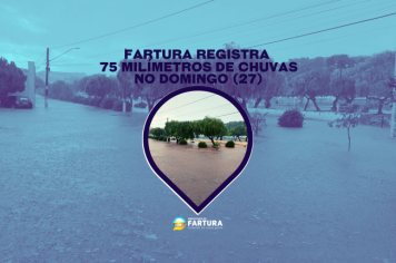 Fartura registra 75 milímetros de chuvas no domingo (27)