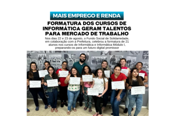 Formatura dos Cursos de Informática geram novos talentos para mercado de trabalho