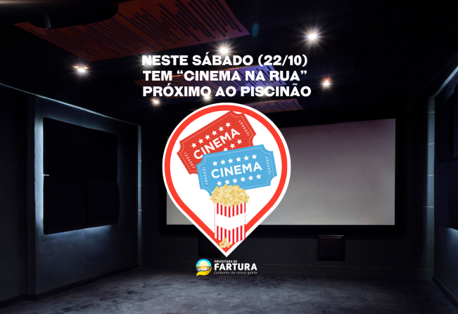 Neste sábado (22/10) tem “Cinema na Rua” próximo ao Piscinão