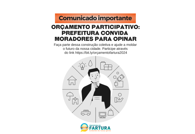 Orçamento Participativo: Prefeitura convida moradores para opinar