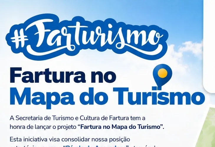 FARTURA NO MAPA DO TURISMO