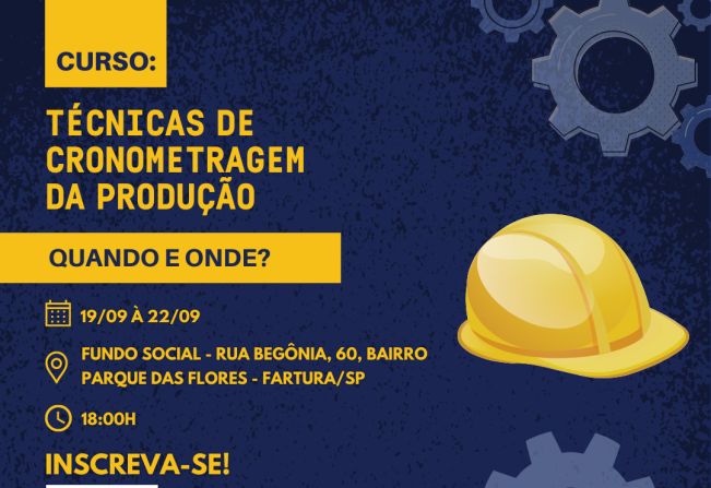 Fartura abre inscrições para Curso de “Técnicas de Cronometragem da Produção”