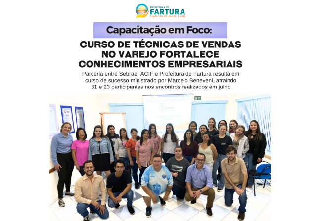 Capacitação em Foco: Curso de Técnicas de Vendas no Varejo fortalece conhecimentos empresariais