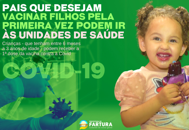 Covid 19: Pais que desejam vacinar filhos pela primeira vez podem ir às Unidades de Saúde