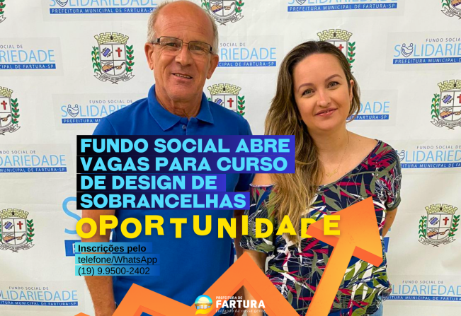 Oportunidade: Fundo Social abre vagas para Curso de Design de Sobrancelhas