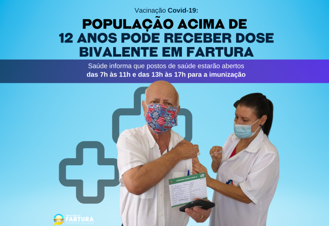 Vacinação Covid-19: População acima de 12 anos pode receber dose bivalente em Fartura