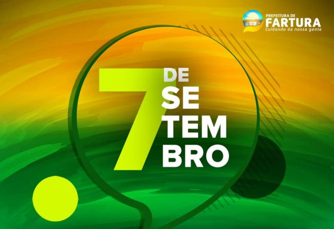 Em 7 de setembro, celebra-se a data em que o Brasil se tornou independente de Portugal, em 1822.