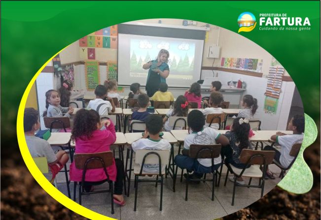 Fartura ensina crianças a respeitarem o Meio Ambiente durante aulas nas escolas