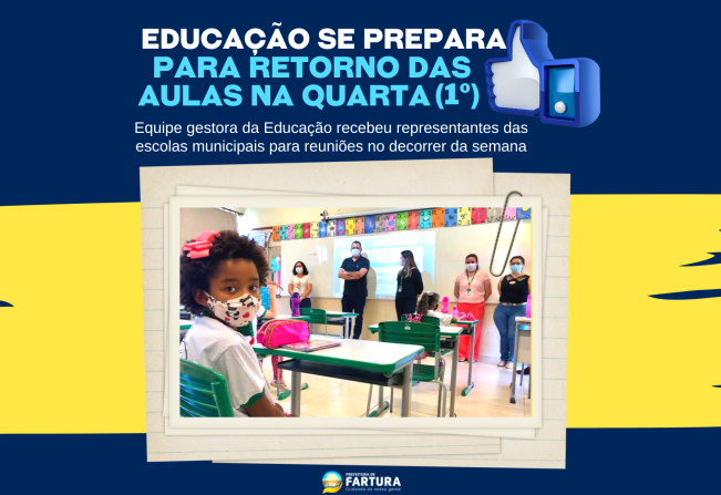 Educação se prepara para retorno das aulas na quarta (1º/02)