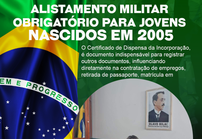 Jornal Sudoeste do Estado - Atenção jovens nascidos em 2005 para alistamento  no Exército Brasileiro