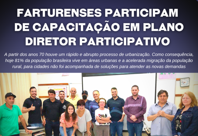 Farturenses se capacitam em curso do Plano Diretor Participativo