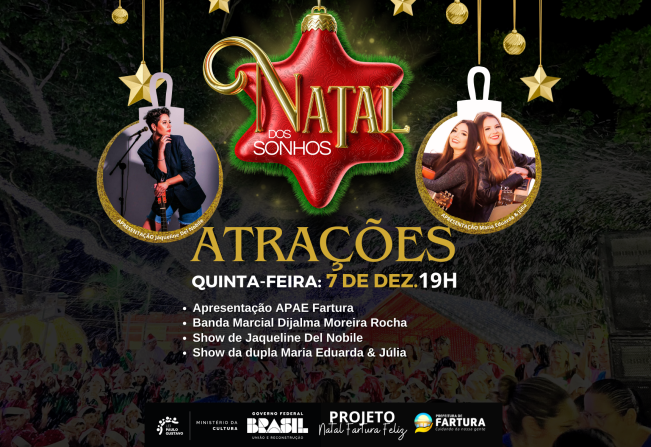 Abertura do Natal dos Sonhos 2023 encanta Fartura e região com espetáculo de luzes e música