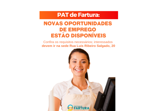 PAT de Fartura: Novas oportunidades de emprego estão disponíveis