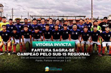 Fartura celebra vitória: Sub-15 torna-se campeão invicto