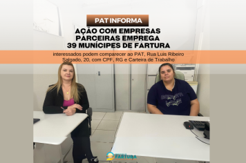 Ação com empresas parceiras emprega 39 munícipes em Fartura