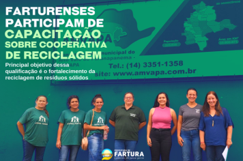 Farturenses participam de formação sobre Cooperativas e Associações de Reciclagem