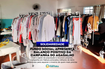 Fundo Social apresenta balanço positivo da Campanha do Agasalho 2023