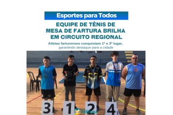 Equipe de Tênis de Mesa de Fartura brilha em circuito regional