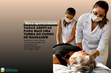 Vagas abertas para Curso de Massagem: novas oportunidades para aprender e crescer