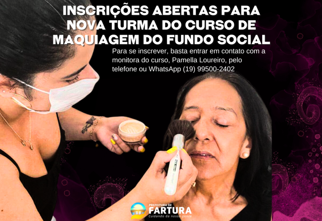 Inscrições abertas para o Curso de Maquiagem do Fundo Social