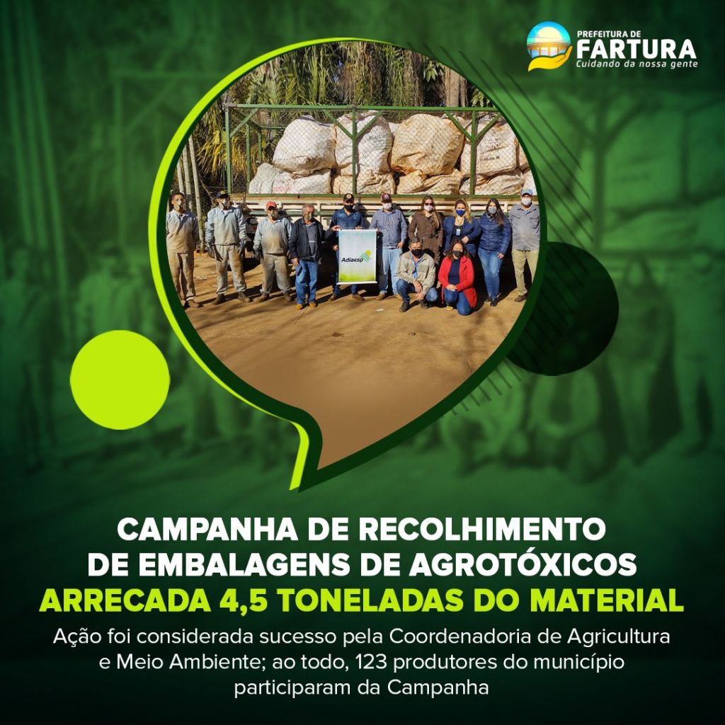 Projeto SE USAR DEVOLVA - Boas práticas para a conservação do ambiente  agrícola e devolução de embalagens de Agrotóxicos - Notícias - Prefeitura  Municipal de Serra do Ramalho - Site Oficial